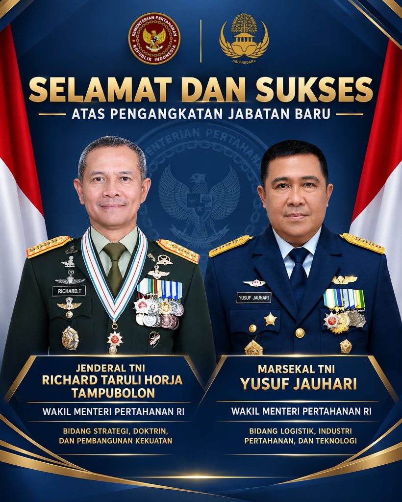 Selamat atas Pengangkatan Jabatan Dua Wakil Menteri Pertahanan RI